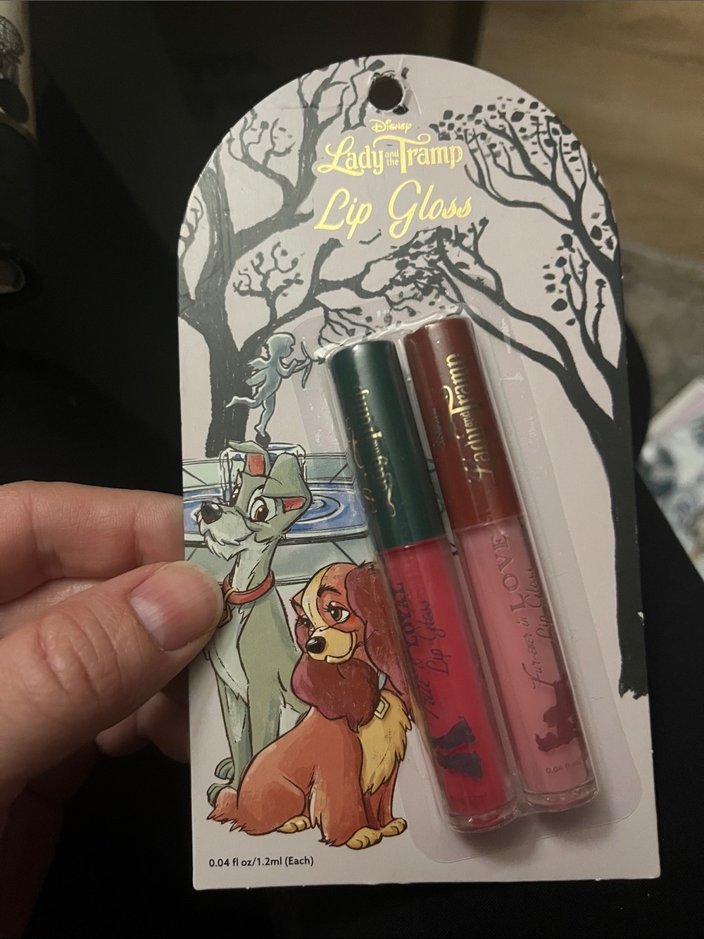 Disney Lady and the Tramp Lip Gloss Set - Red & Pink
